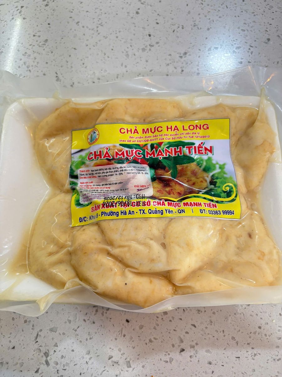 Chả mực giã tay nguyên chất Hạ Long