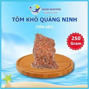 Tôm Khô Quảng Ninh - Hút Chân Không - Bịch 250gr