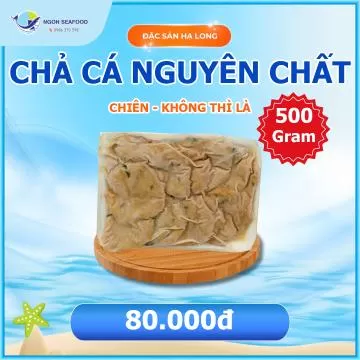 Chả Cá Nguyên Chất - Hút Chân Không - Khay 500gr