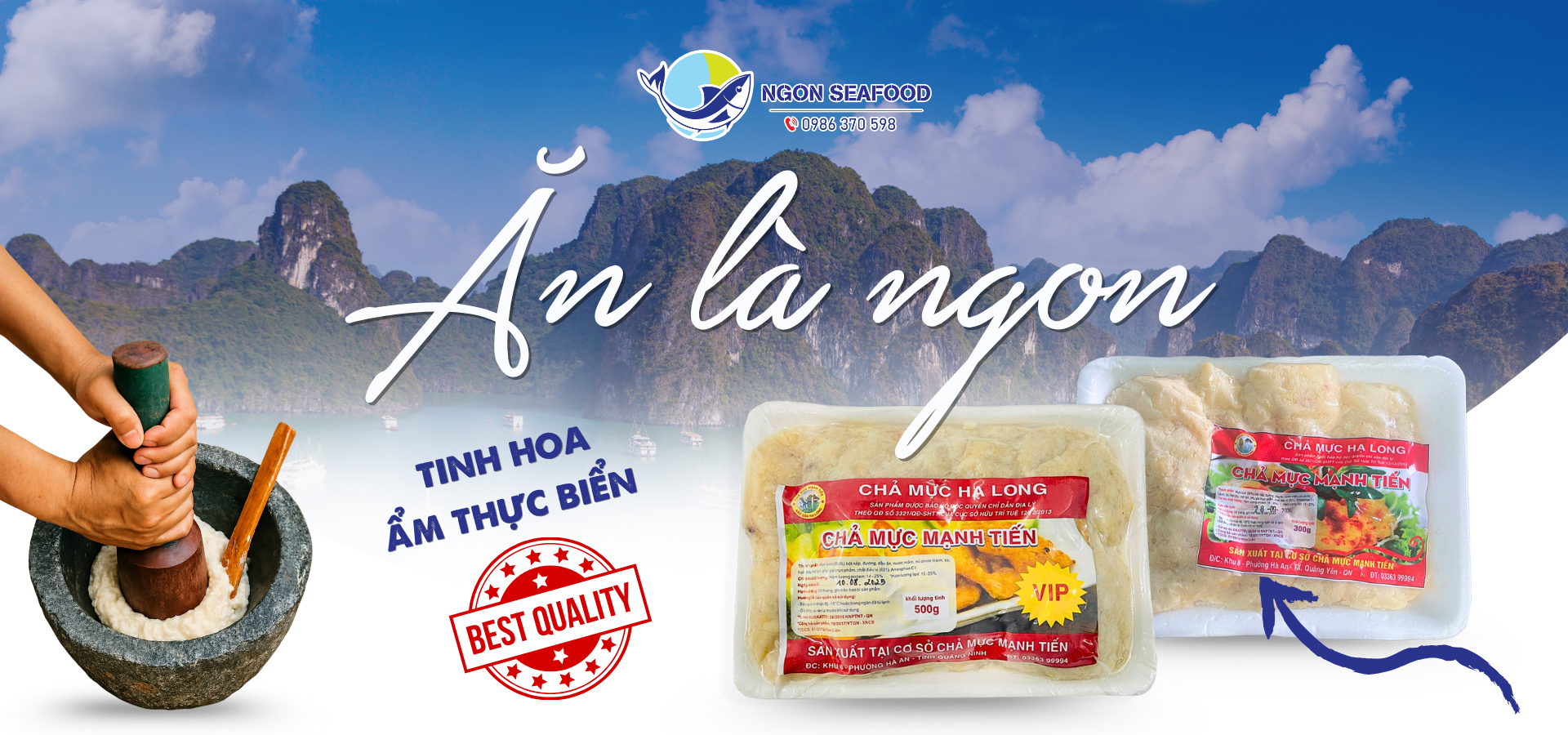 Chả mực giã tay Hạ Long Chả mực giã tay Hạ Long